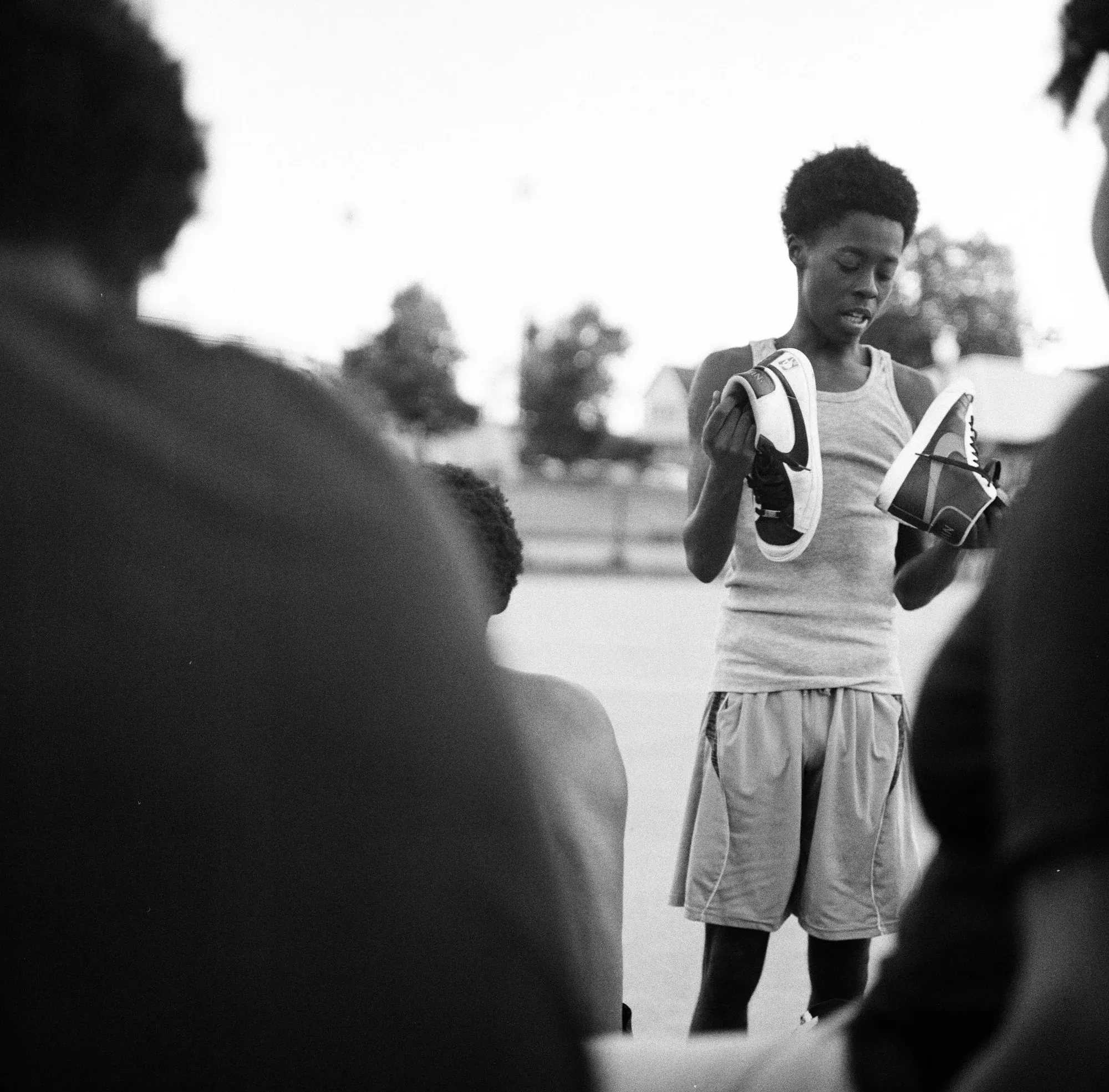 Pickup basketball game, Bridgeport CT — frame 1.