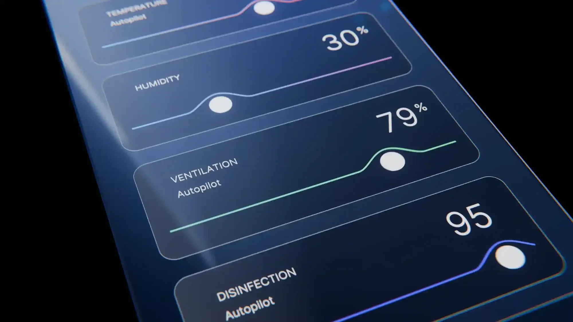 Vibrant Air control slider UI animation — secondary preview frame.