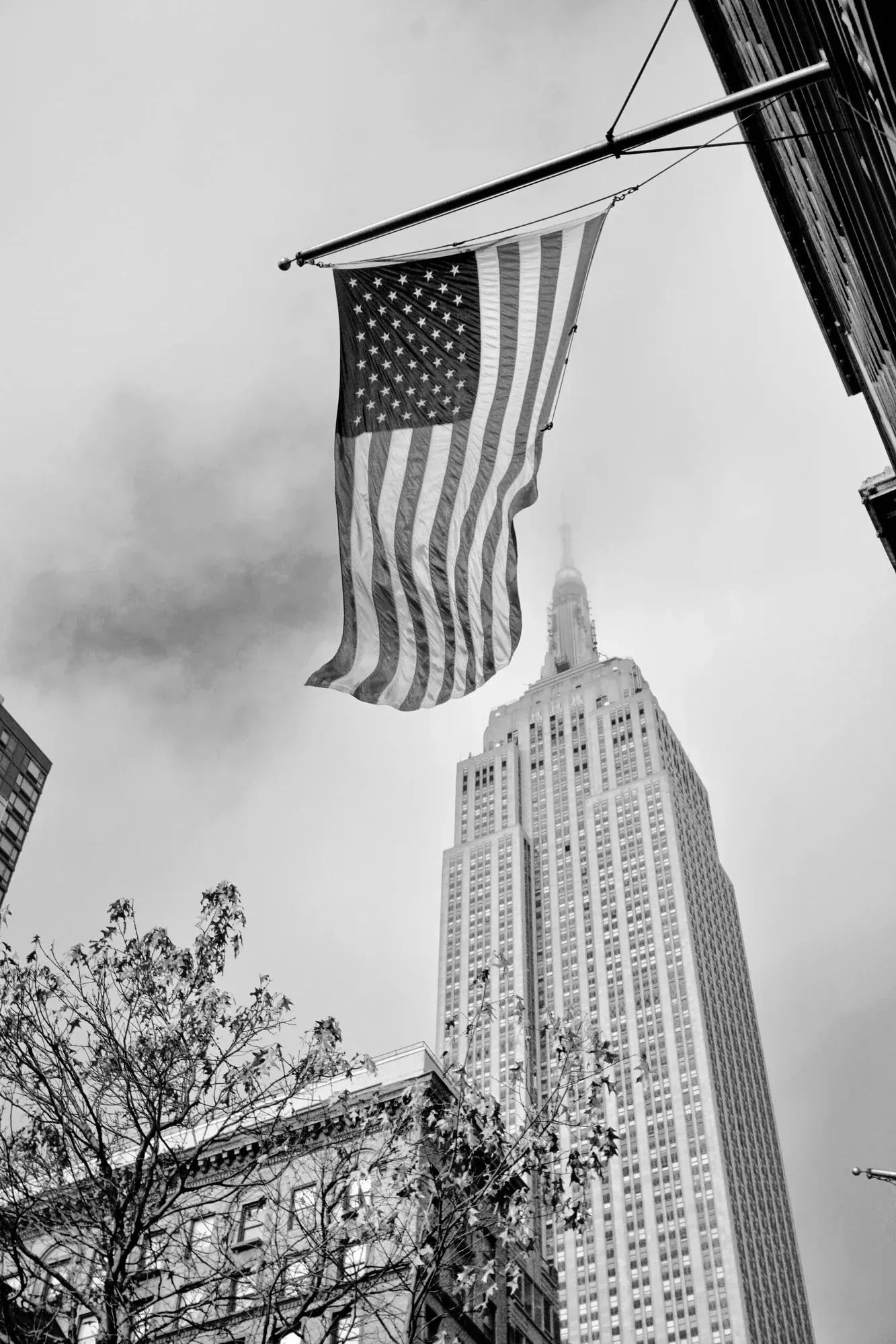 Outlined flag.